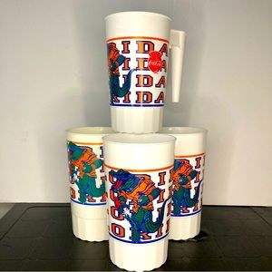 florida gators college cups set of 4